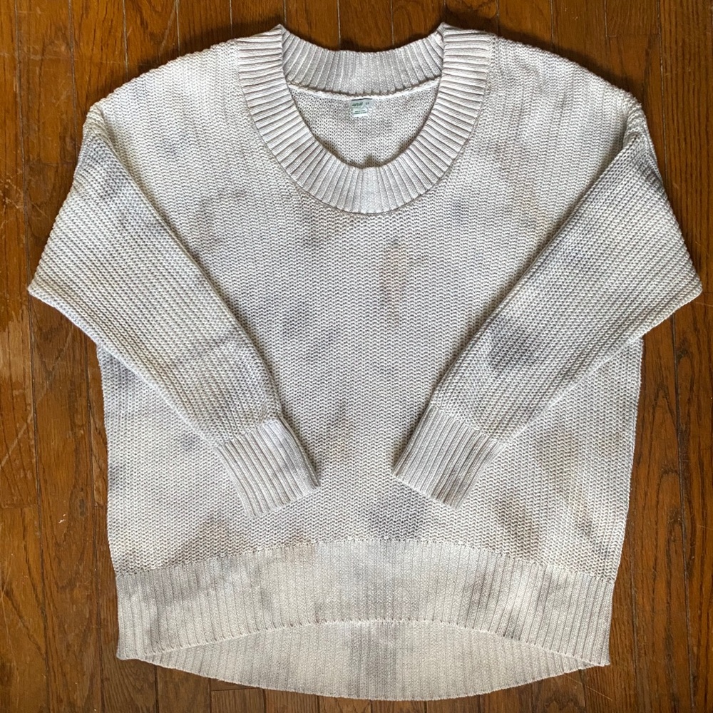 Open Knit Oversized Sweater